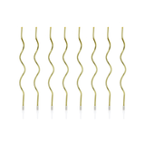 Kuchenkerzen Curly Gold, ca. 14 cm
