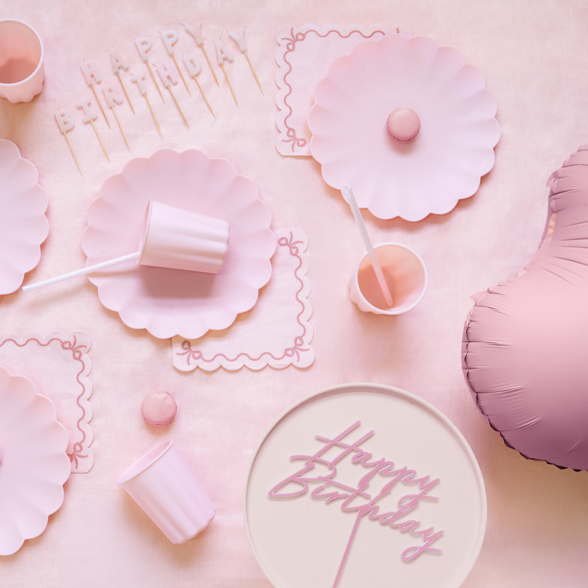 Etagere Hellrosa -hey-Party.de- Servierware -#Variante_
