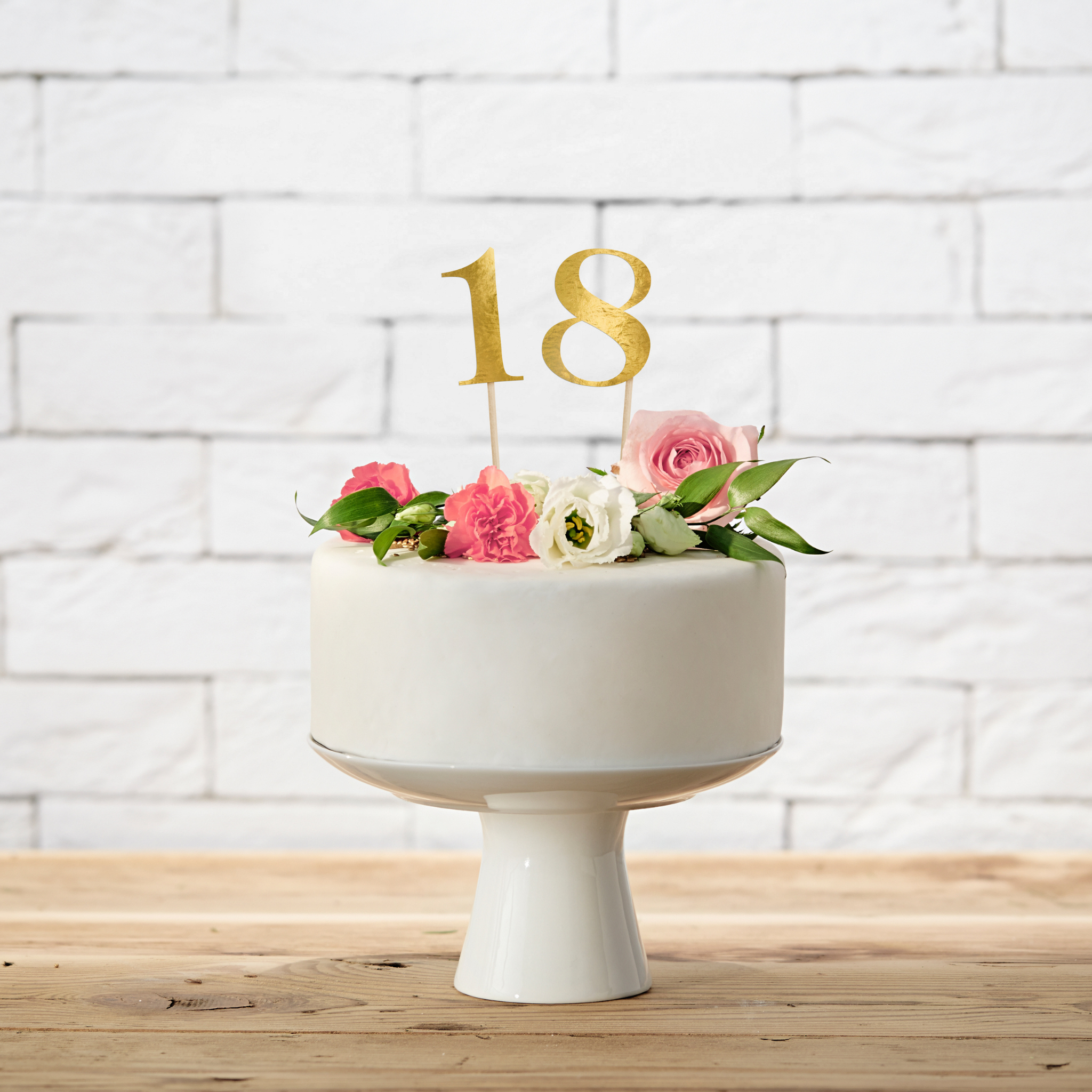 Kuchentopper Zahlen Tischnummern Gold -hey-Party.de- Cupcake- und Kuchen-Topper -#Variante_