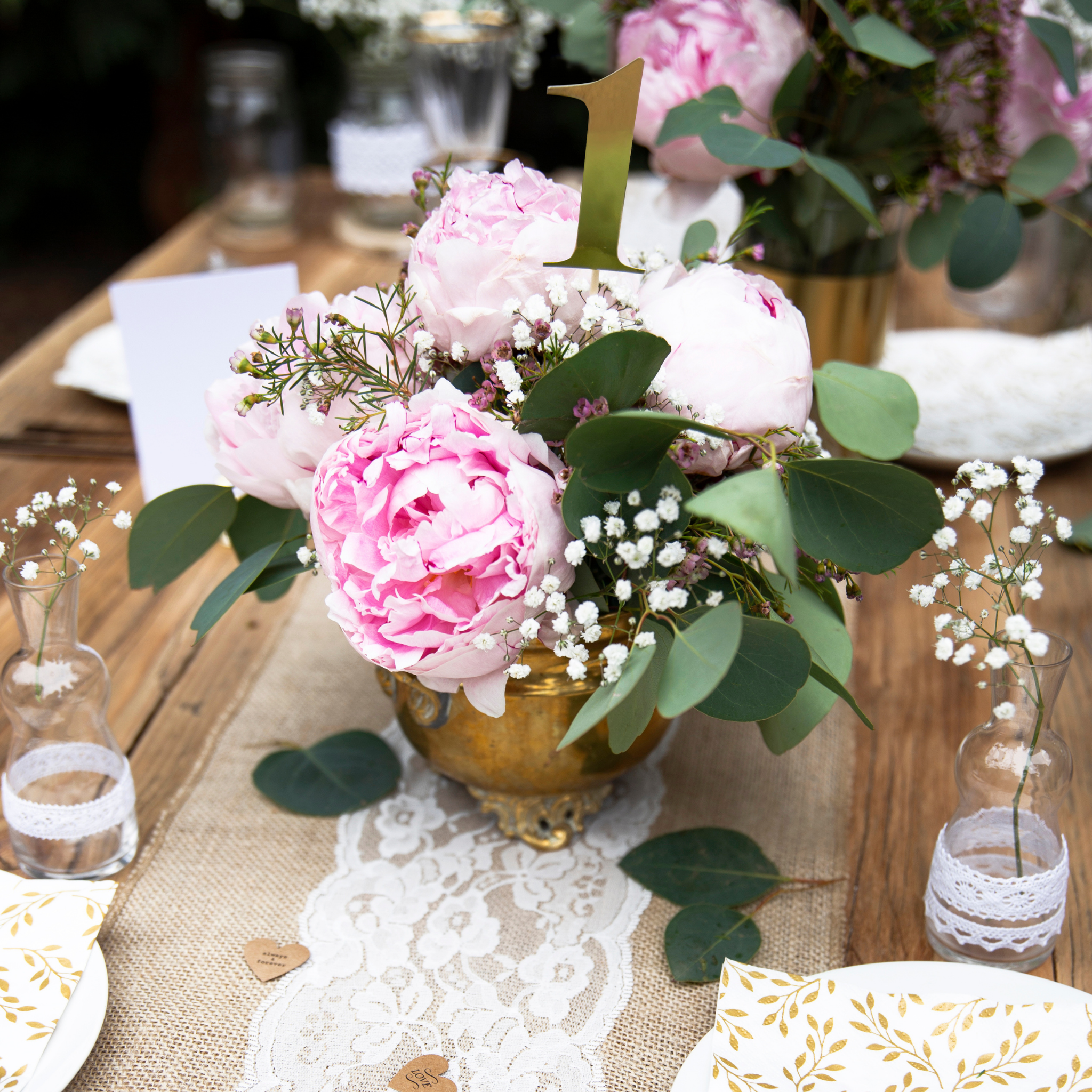 Kuchentopper Zahlen Tischnummern Gold -hey-Party.de- Cupcake- und Kuchen-Topper -#Variante_