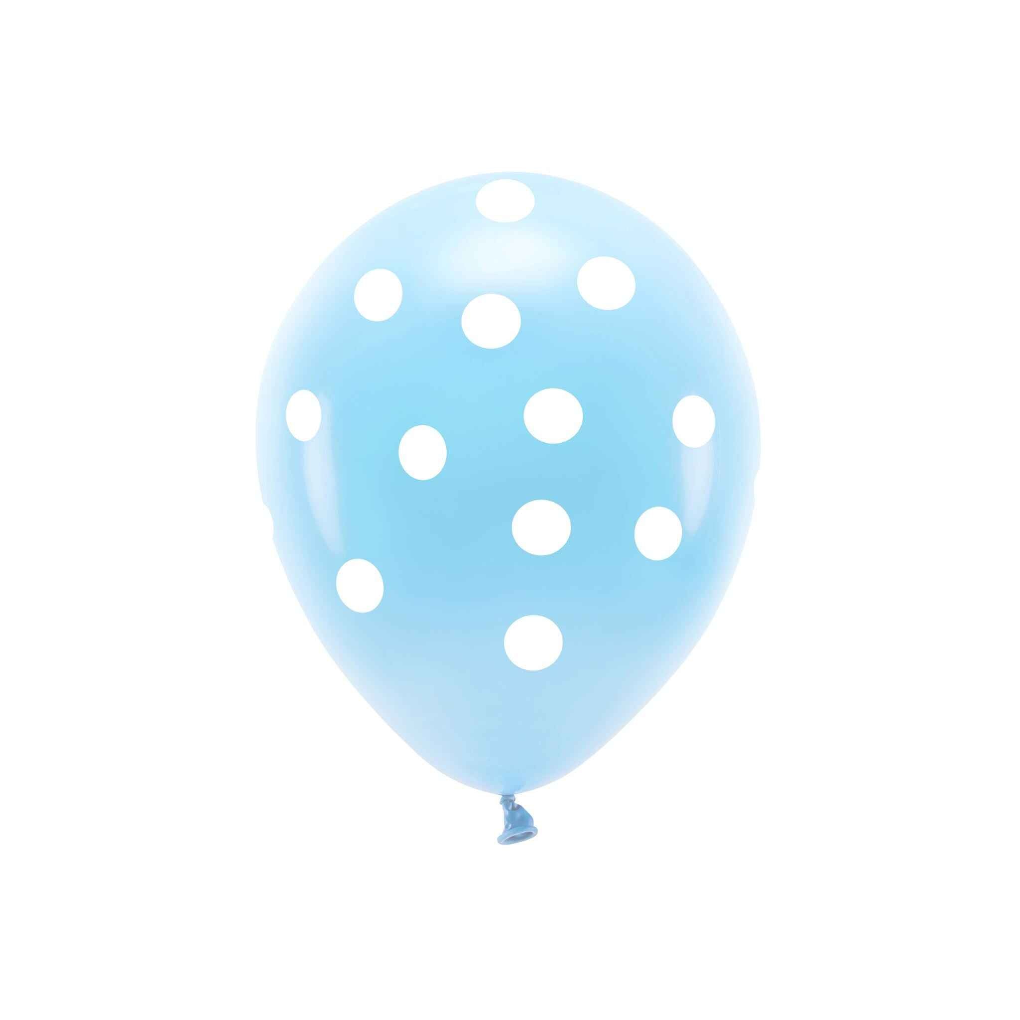 Luftballons Hellblau mit Punkten -hey-Party.de- Latexballons -#Variante_