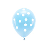 Luftballons Hellblau mit Punkten -hey-Party.de- Latexballons -#Variante_