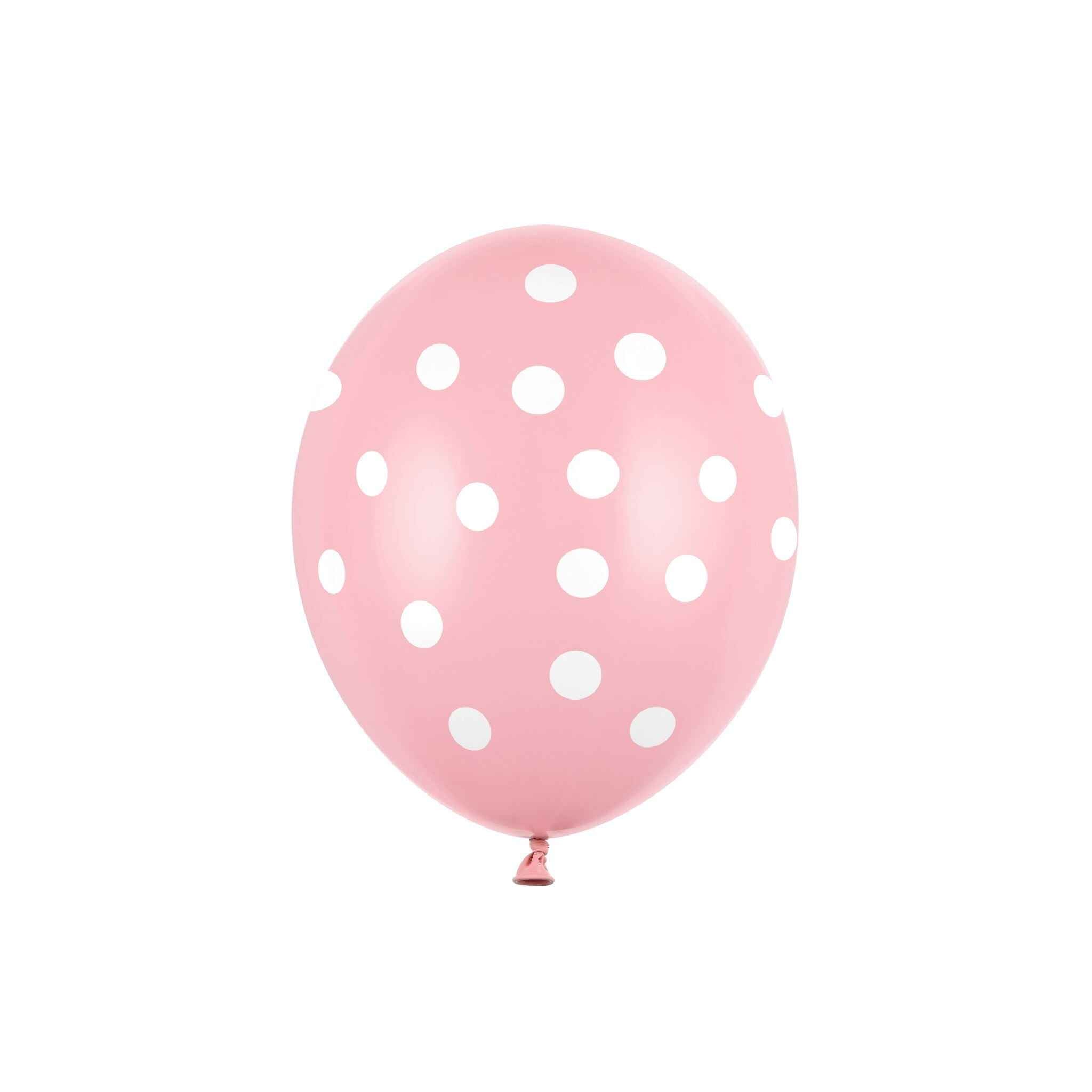 Luftballons Rosa mit Punkten -hey-Party.de- Latexballons -#Variante_