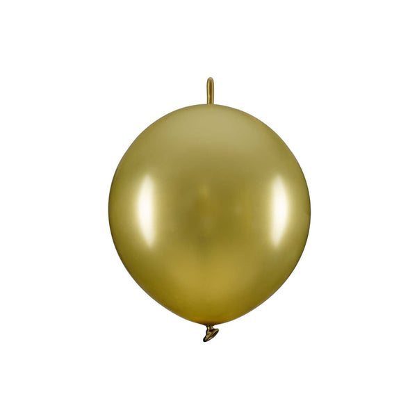 Link-Luftballons Gold Hey Party
