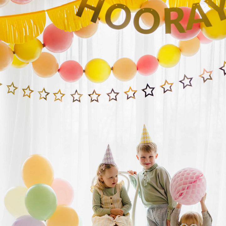 Link-Luftballons Gold Hey Party