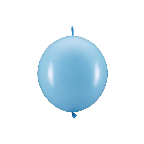 Link-Luftballons Hellblau Hey Party
