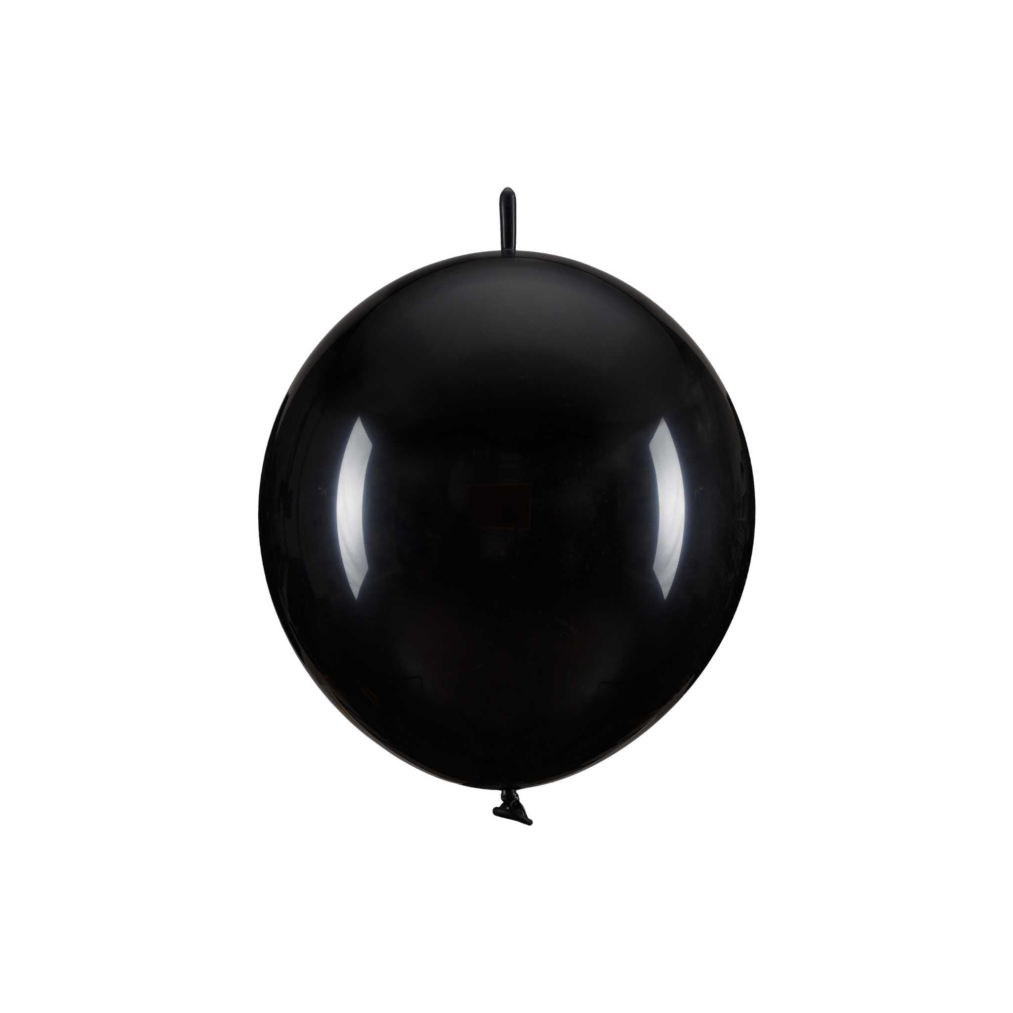 Link-Luftballons Schwarz -hey-Party.de- Latexballons -#Variante_33 cm