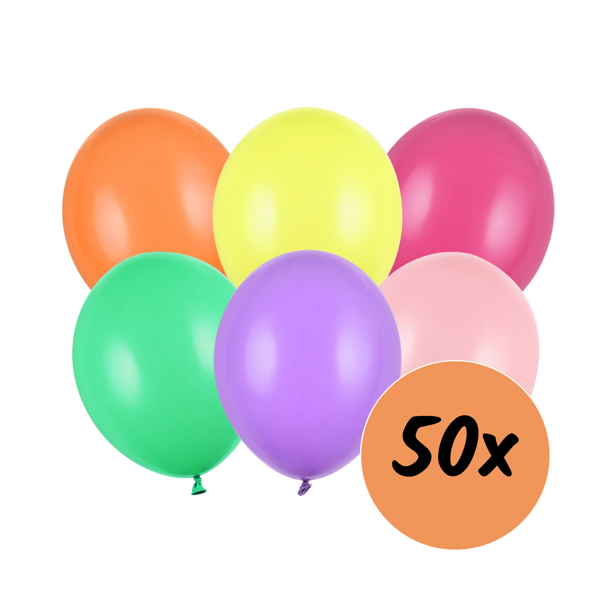 Luftballon-Set Buntmix, ca. 30 cm -#Variante_50 Stück