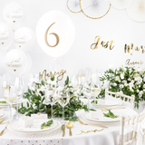 Luftballon-Set "Just married" Weiß -hey-Party.de- Latexballons -#Variante_