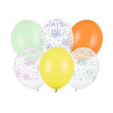 Luftballon-Set Konfetti-Mix, Bunt, ca. 30 cm