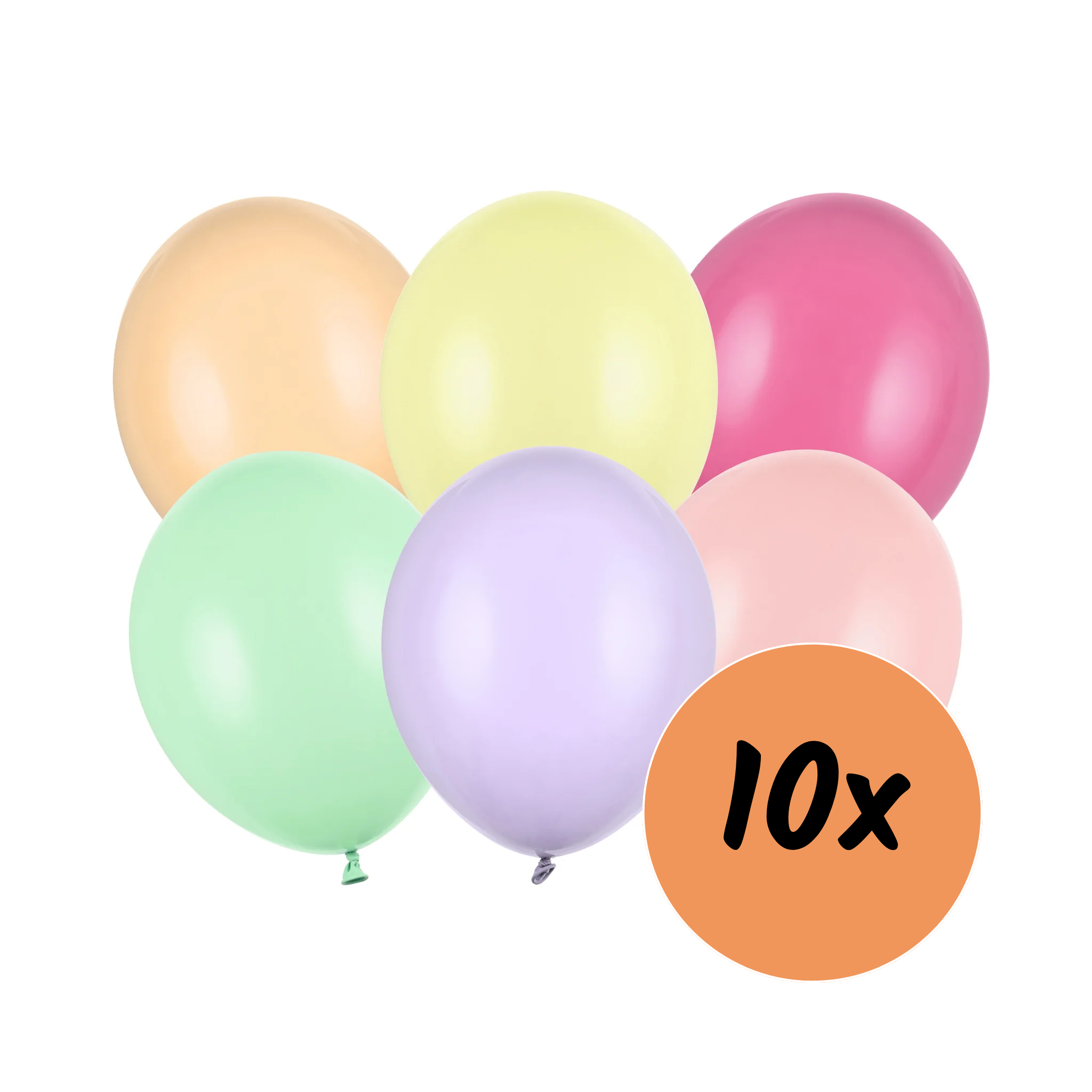 Luftballon-Set Pastellmix -hey-Party.de- Latexballons -#Variante_10 Stück