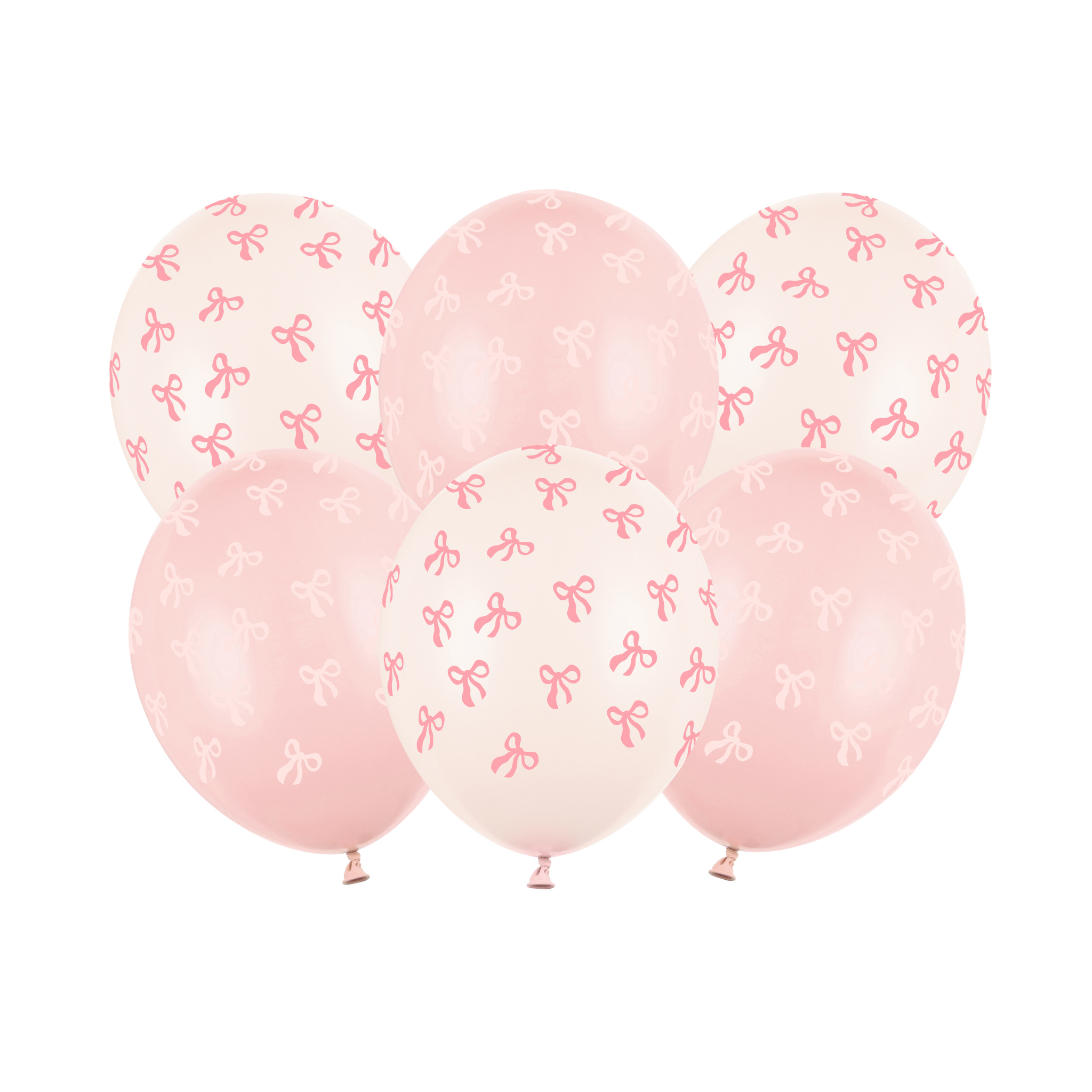 Luftballon-Set Schleifen Rosa -hey-Party.de- Latexballons -#Variante_