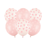 Luftballon-Set Schleifen Rosa
