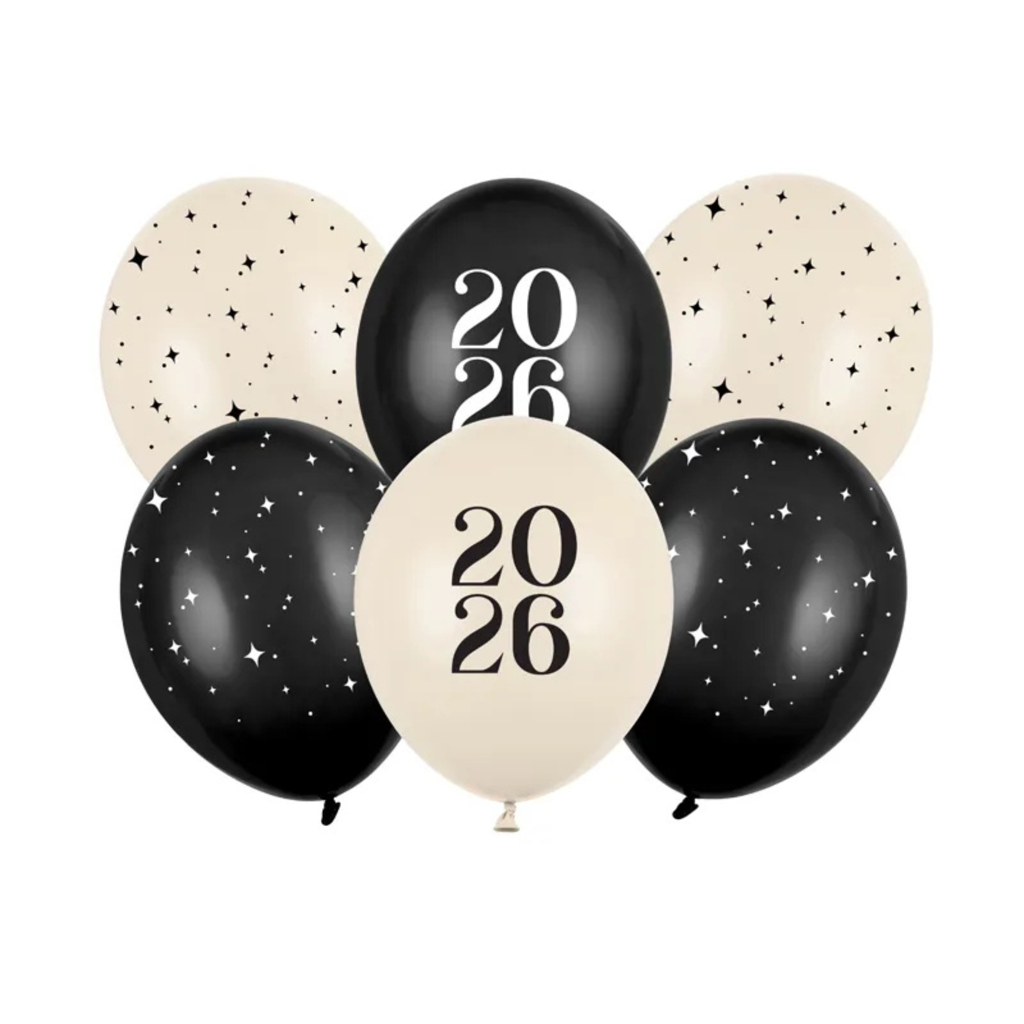 Luftballon Set Happy New Year 2026