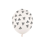 Luftballon-Set Schleifen Schwarz-Weiß -hey-Party.de- Latexballons -#Variante_