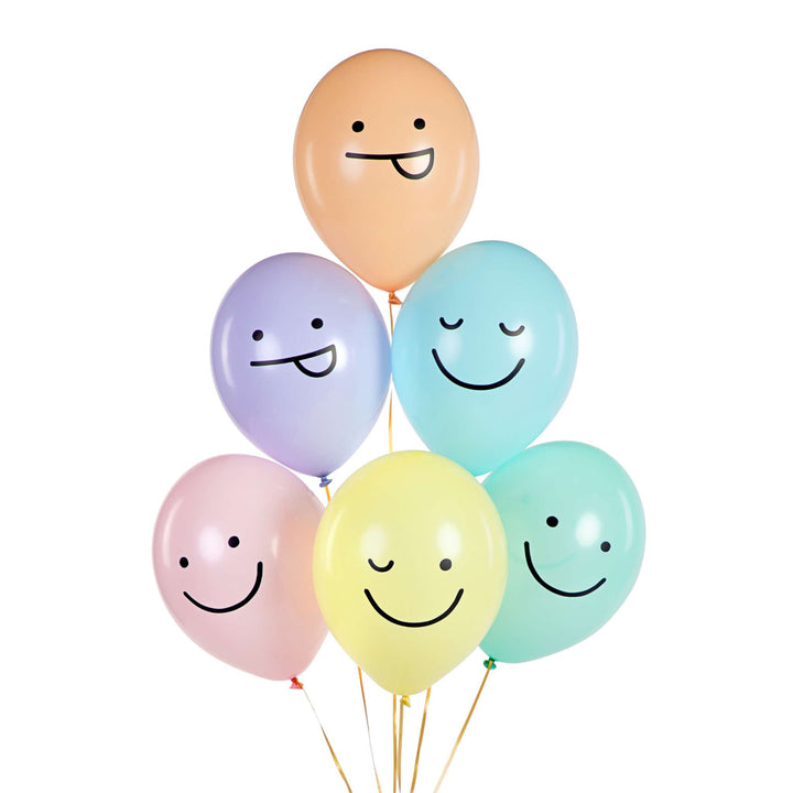 Luftballons Smile Pastellfarben Hey Party