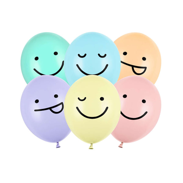 Luftballons Smile Pastellfarben Hey Party