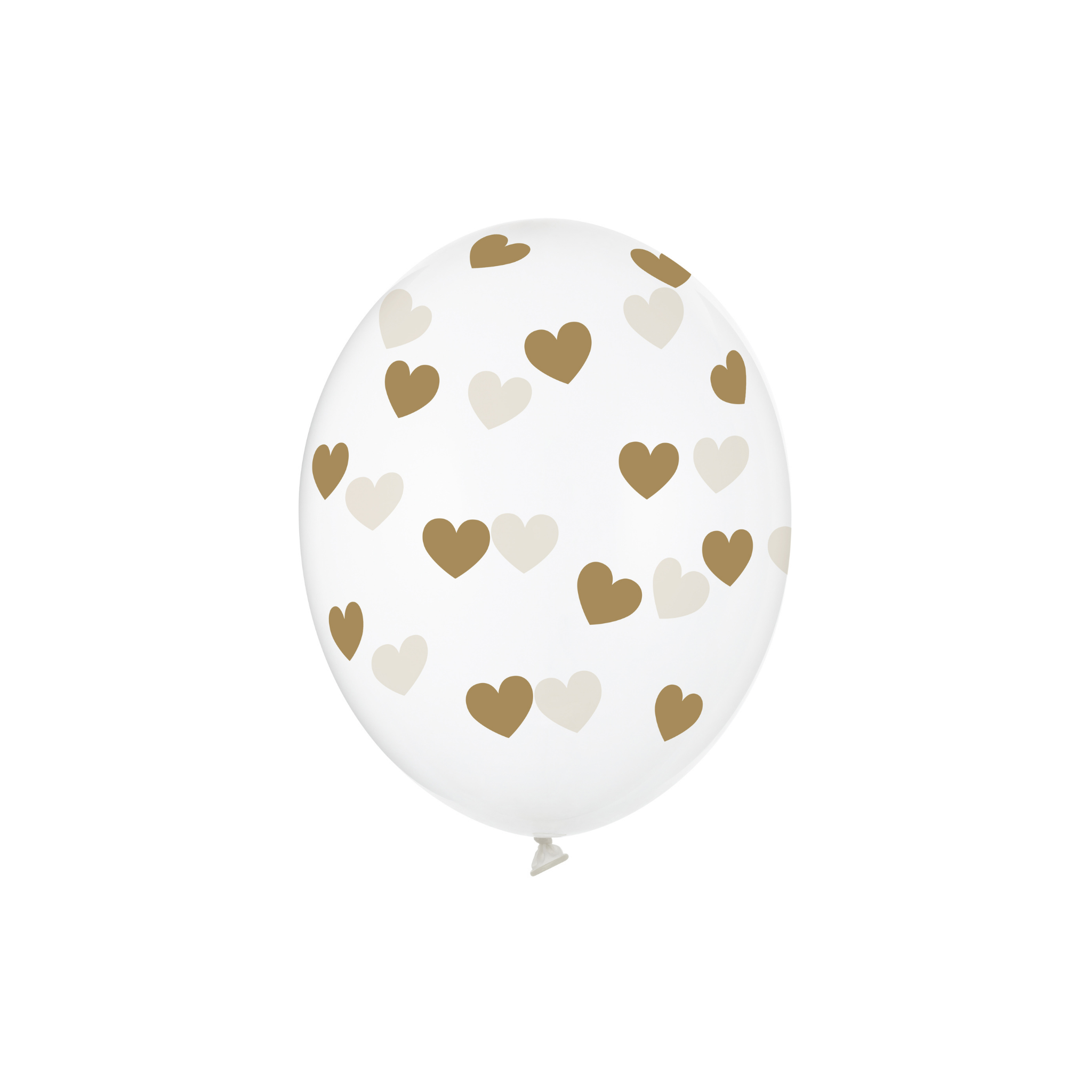 Luftballons Transparent Goldene Herzen -hey-Party.de- Latexballons -#Variante_
