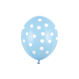 Luftballons Hellblau mit Punkten -hey-Party.de- Latexballons -#Variante_