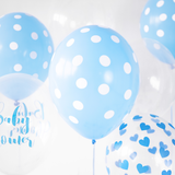 Luftballons Hellblau mit Punkten -hey-Party.de- Latexballons -#Variante_