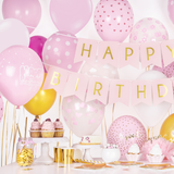 Luftballons Rosa mit Punkten -hey-Party.de- Latexballons -#Variante_