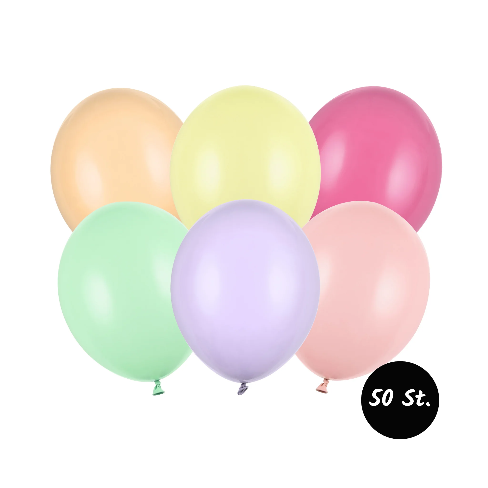 Luftballon-Set Pastellmix -hey-Party.de- Latexballons -#Variante_ 50 Stück