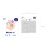 Luftballon-Set Pastellmix -hey-Party.de- Latexballons -#Variante_