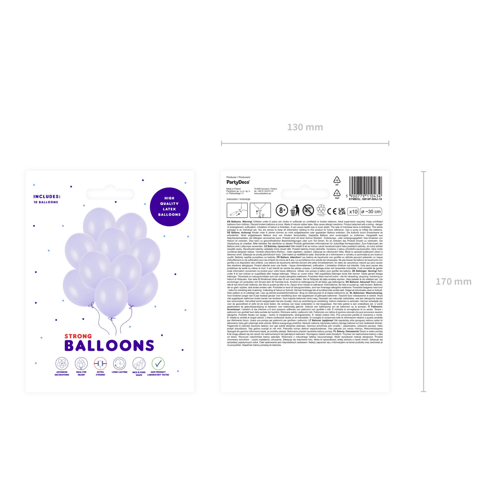 Luftballons Helllila -hey-Party.de- Latexballons -#Variante_