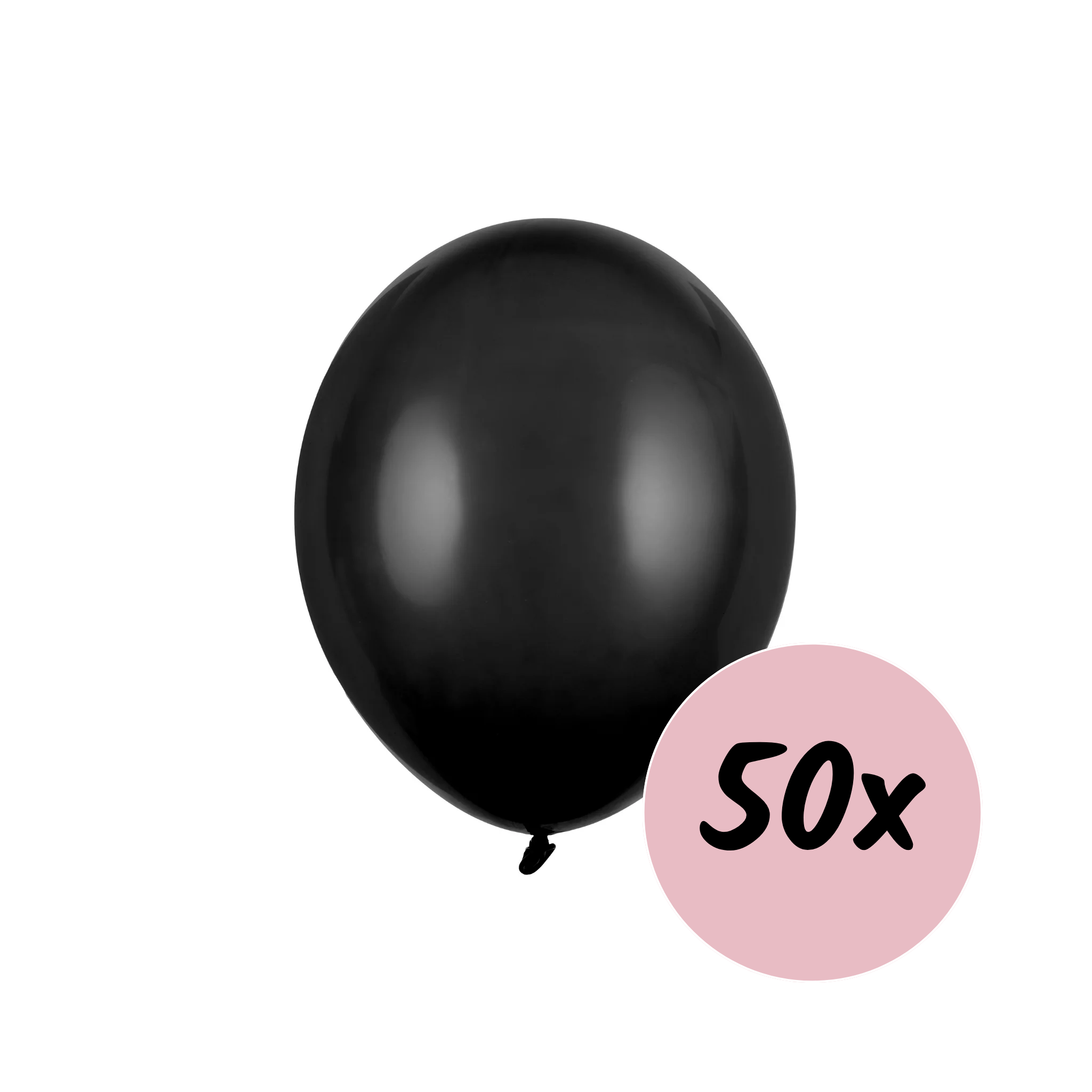 Luftballons Schwarz, ca. 30 cm -#Variante_ 50 Stück