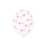 Luftballons Transparent Rosa Herzen -hey-Party.de- Latexballons -#Variante_