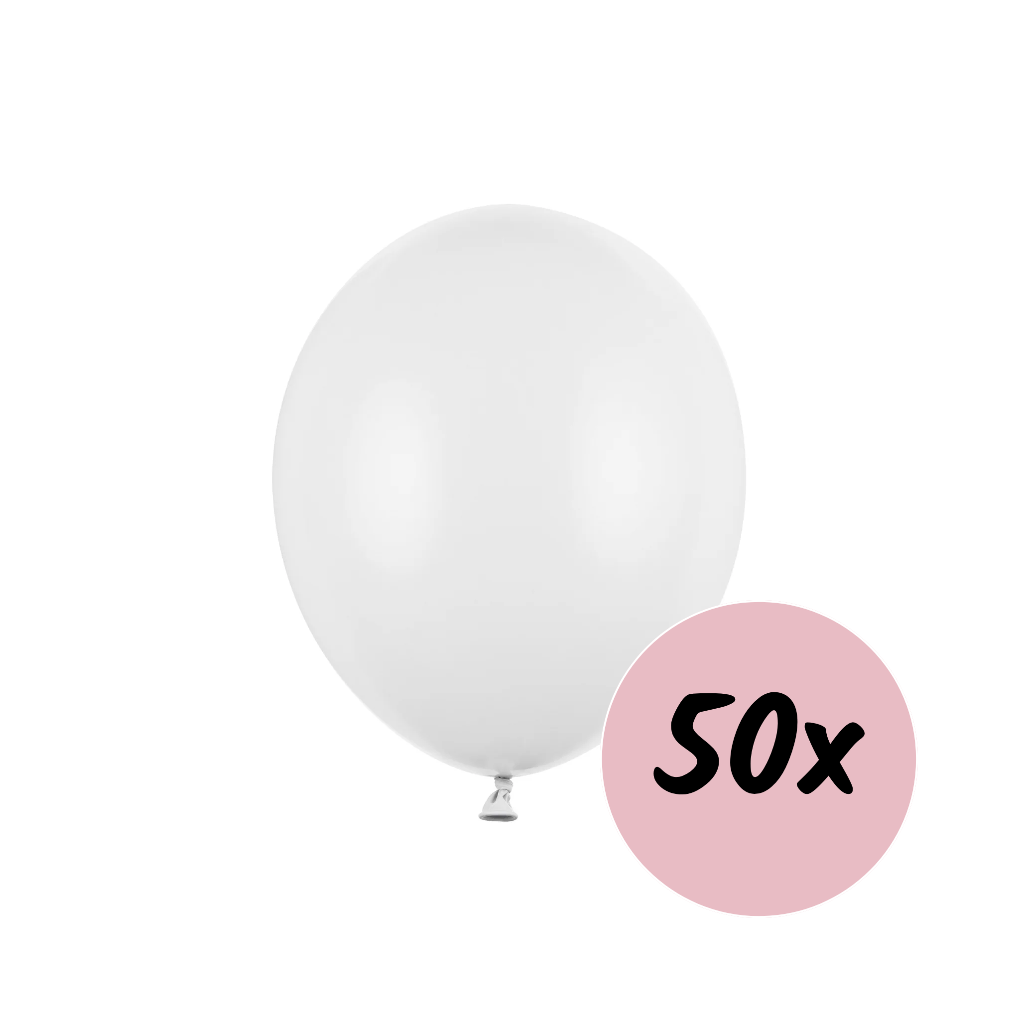 Luftballons Weiß -hey-Party.de- Latexballons -#Variante_ 50 Stück