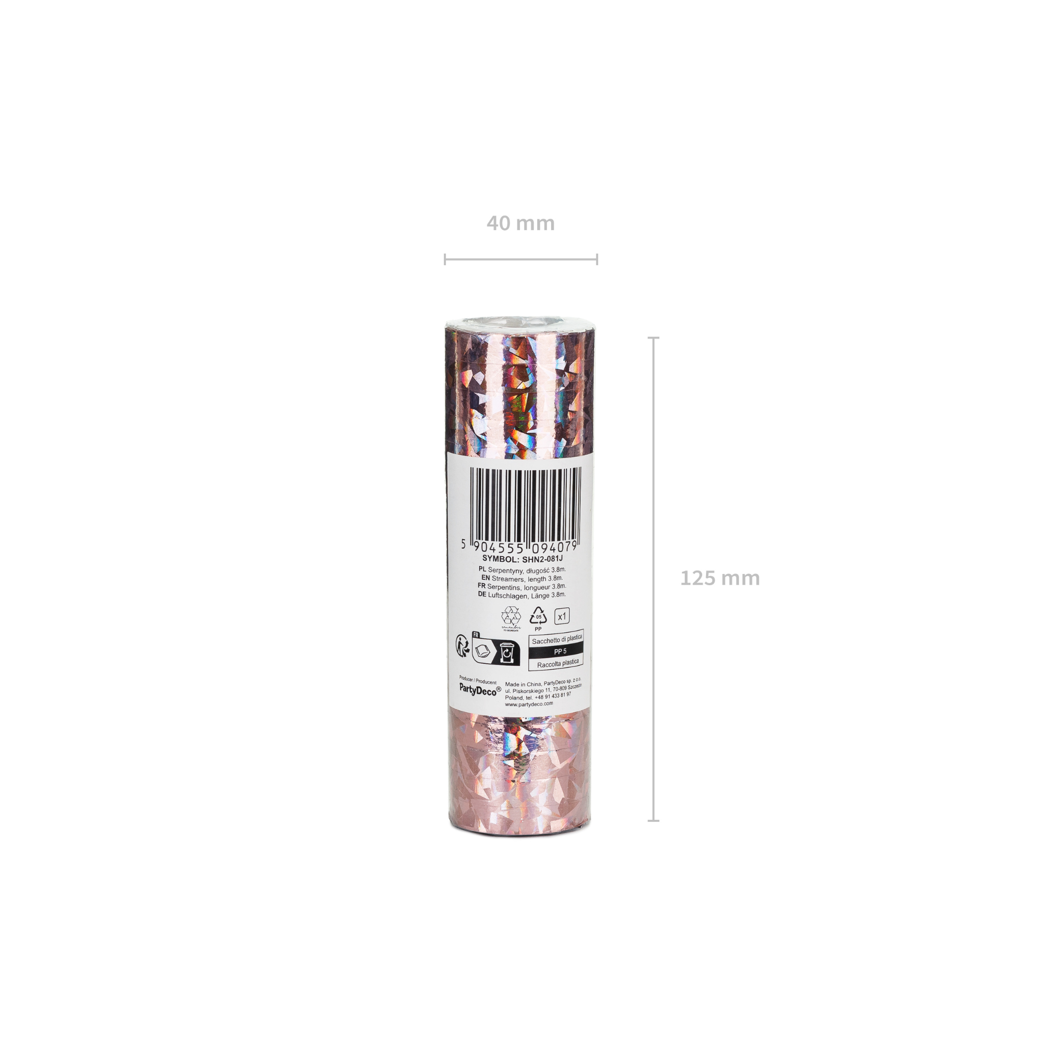 Luftschlangen Hellrosa -hey-Party.de- Luftschlangen -#Variante_