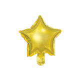 Mini-Folienballon Stern Gold, ca. 12 oder 25 cm -#Variante_
