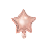 Mini-Folienballon Stern Roségold -#Variante_