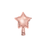 Mini-Folienballon Stern Roségold -#Variante_