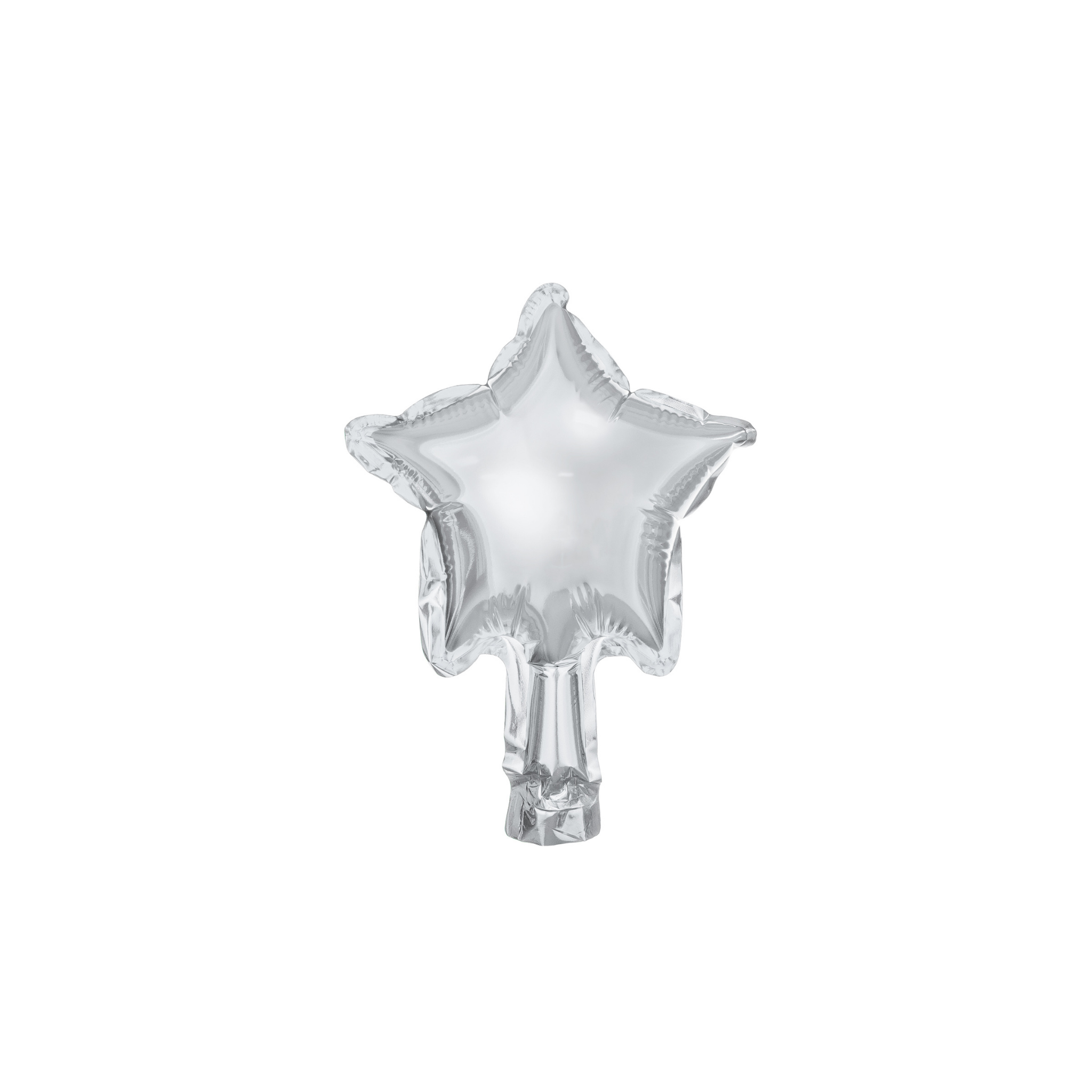 Mini-Folienballon Stern Silber -#Variante_mini