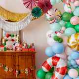 Mini-Folienballons bunte Zuckerstangen -hey-Party.de- Folienballons -#Variante_