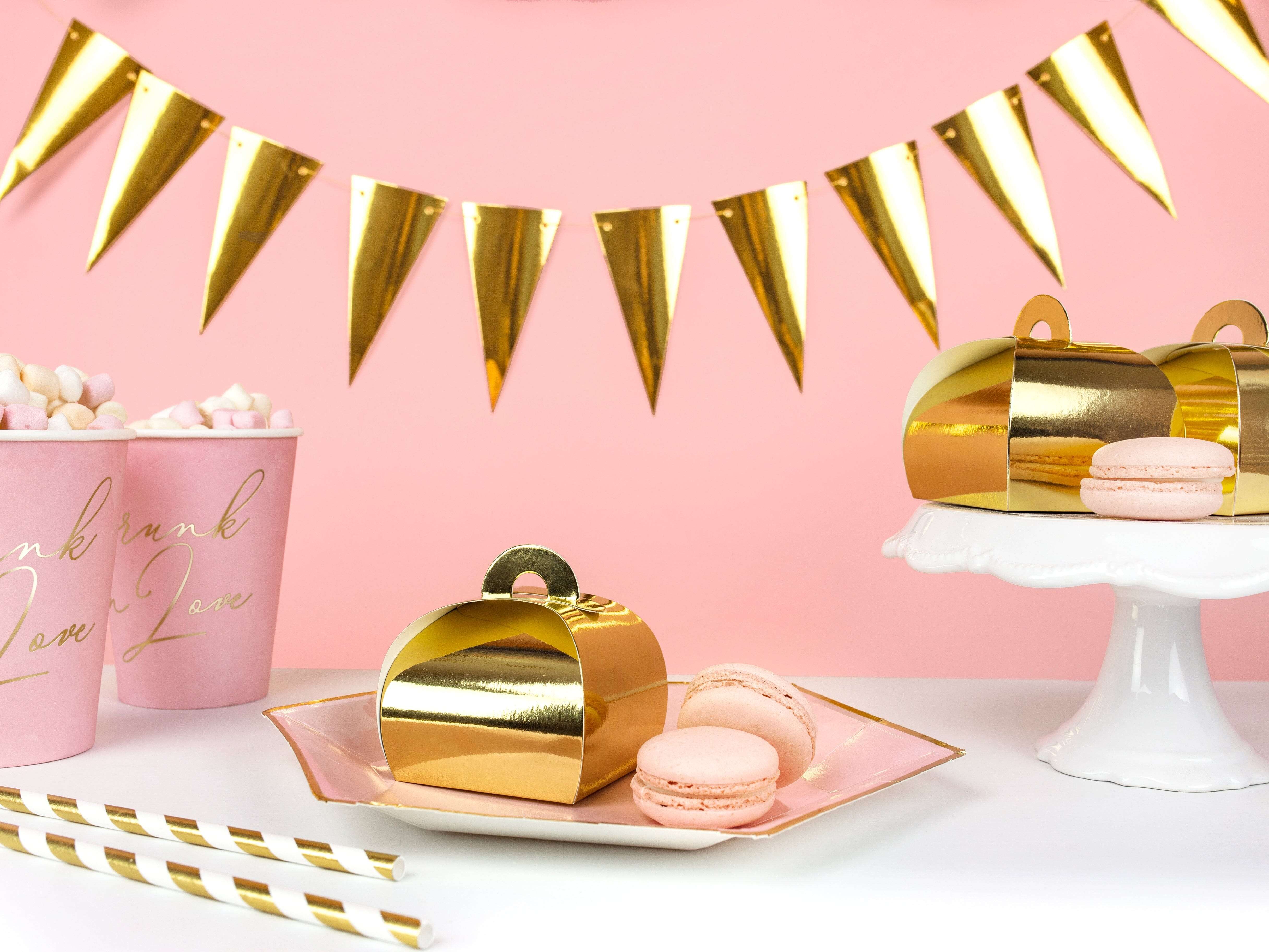 Mini-Schachteln gold -hey-Party.de- Schachteln -#Variante_