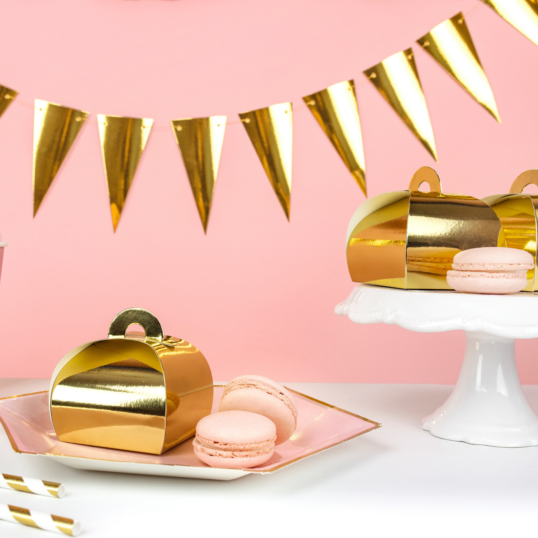 Mini-Schachteln Gold -hey-Party.de- Schachteln -#Variante_