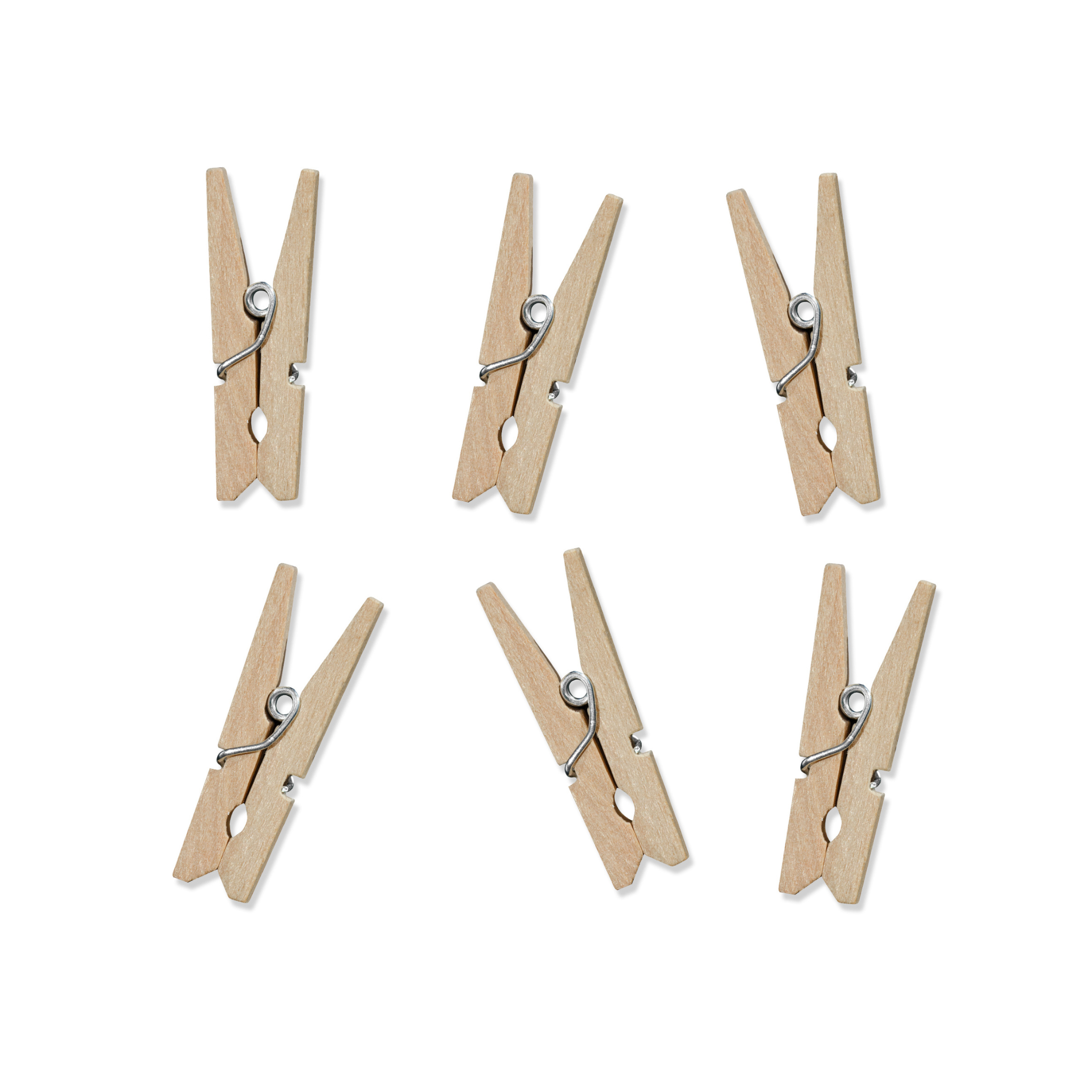 Mini-Wäscheklammern Holz 3,5cm -hey-Party.de- Accessoires zum Feiern -#Variante_
