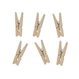 Mini-Wäscheklammern Holz 3,5cm -hey-Party.de- Accessoires zum Feiern -#Variante_