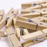 Mini-Wäscheklammern Holz 3,5cm -hey-Party.de- Accessoires zum Feiern -#Variante_