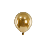 Mini-Luftballons Glossy Gold 12cm -hey-Party.de- Latexballons -#Variante_