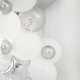 Mini-Luftballons Glossy Silber 12cm -hey-Party.de- Latexballons -#Variante_