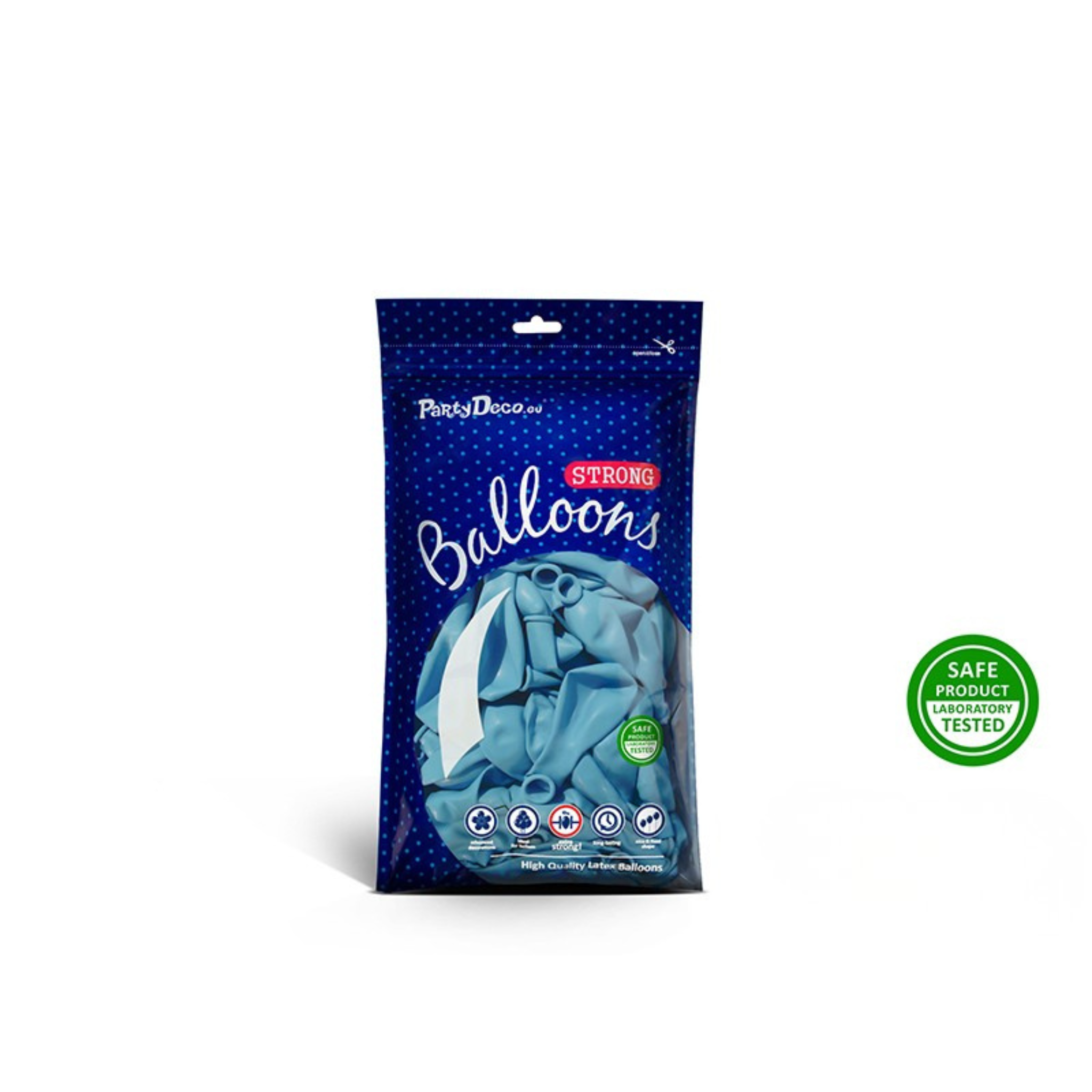 Mini-Luftballons Hellblau 12cm -hey-Party.de- Latexballons -#Variante_