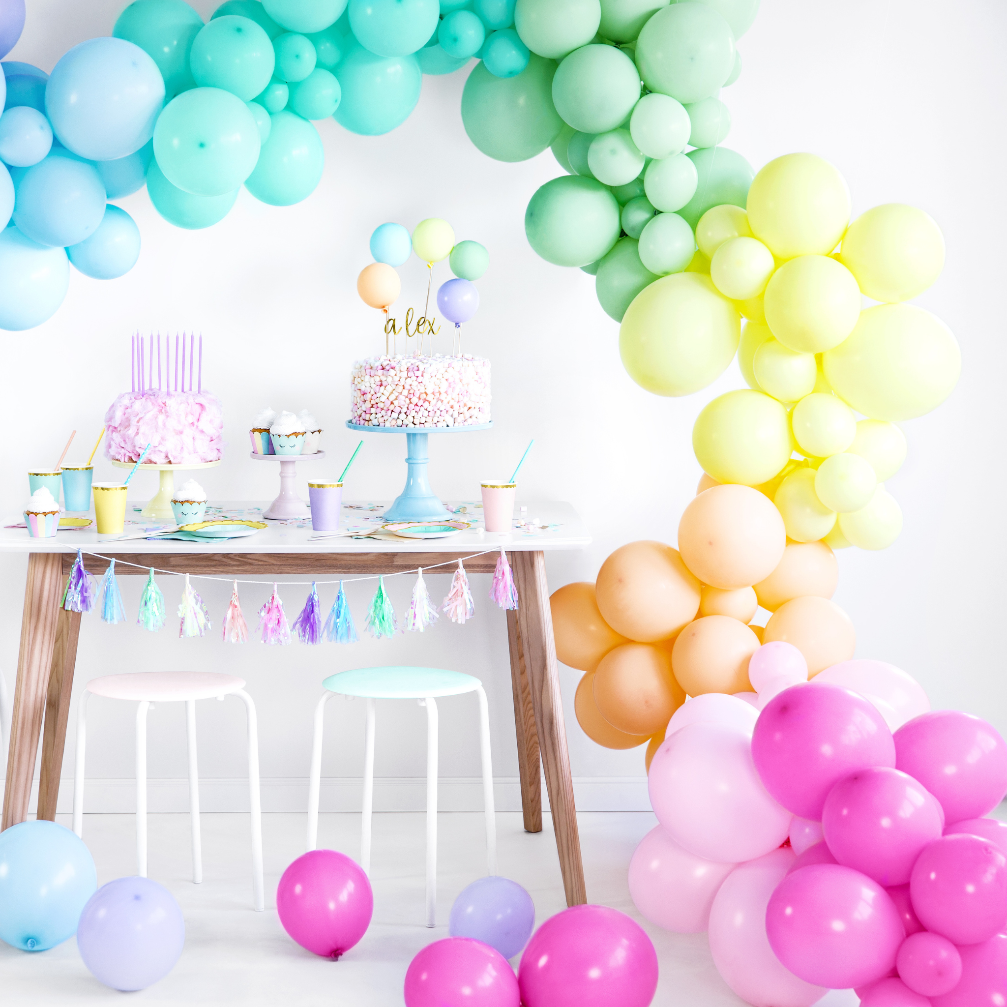 Mini-Luftballons Hellgelb 12cm -hey-Party.de- Latexballons -#Variante_