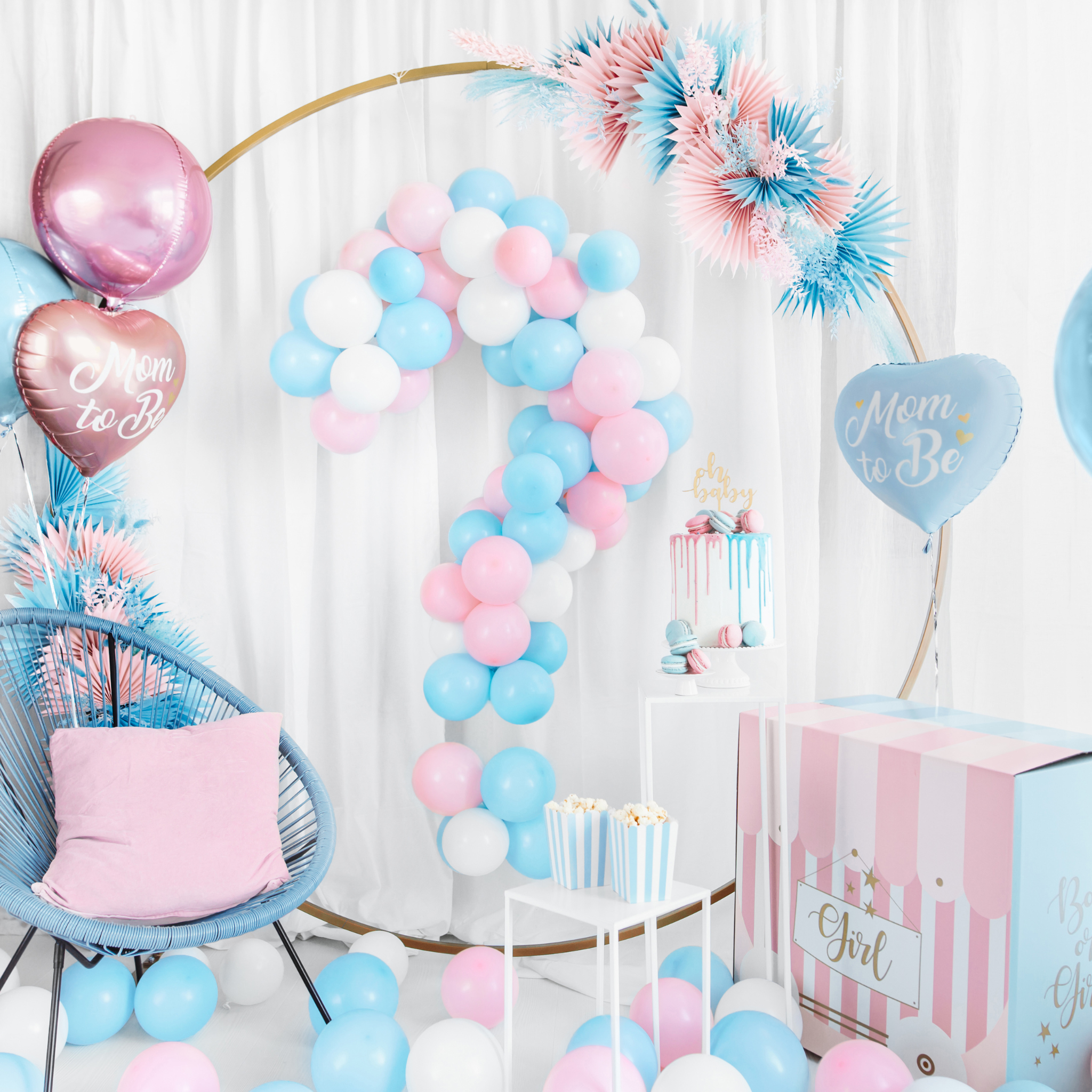 Mini-Luftballons Hellrosa 12cm