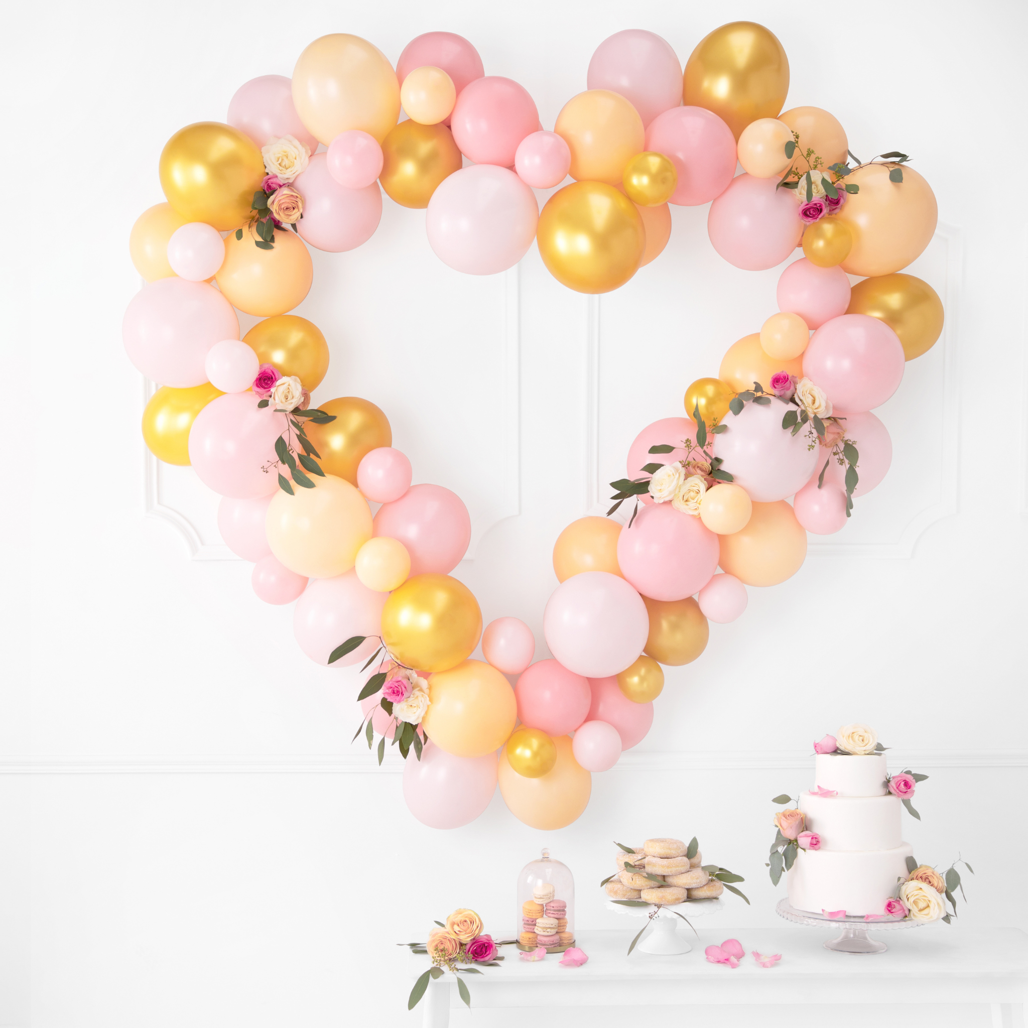 Mini-Luftballons Hellrosa 12cm