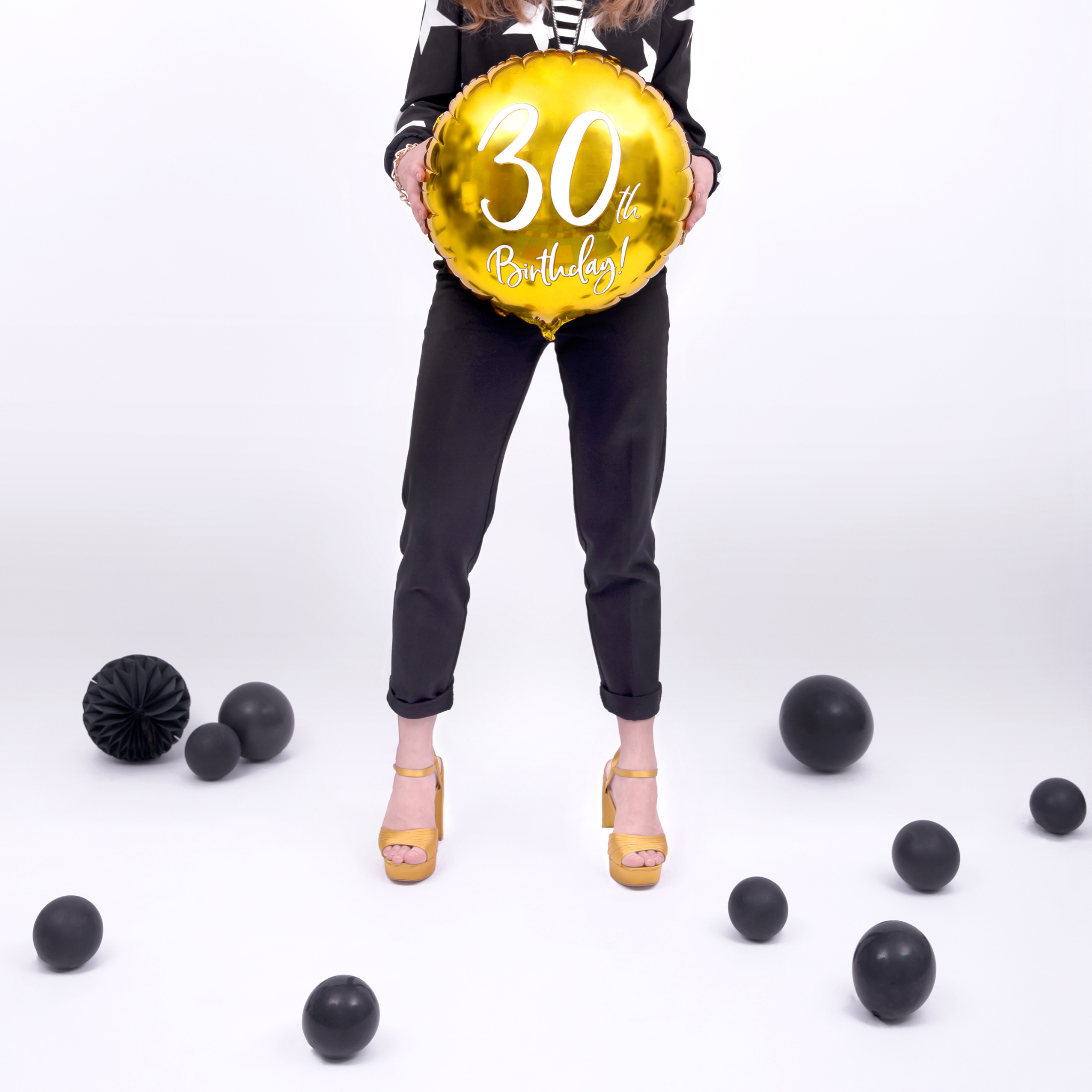 Mini-Luftballons Schwarz, ca. 12 cm