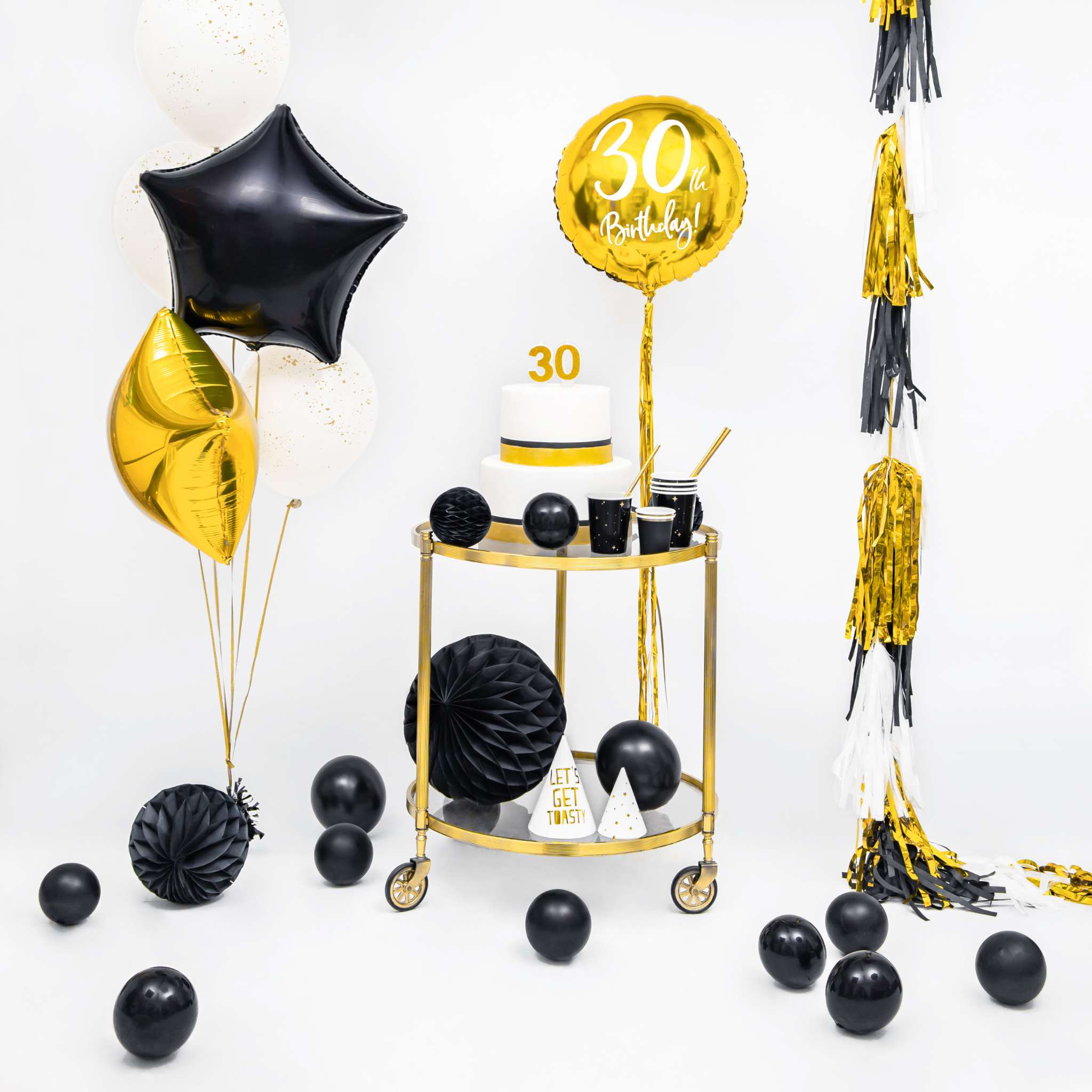 Mini-Luftballons Schwarz, ca. 12 cm
